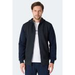 Slazenger Flame Erkek Kapüşonlu Cepli Lacivert Sweatshırt - 2XL