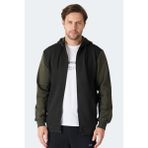 Slazenger Flame Erkek Kapüşonlu Cepli Lacivert Sweatshırt - Haki - XL