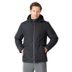 Slazenger Gravel Erkek Kapüşonlu Siyah Mont & Kaban, L