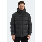 Slazenger Hank Erkek Kapüşonlu Şişme Siyah Mont