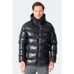 Slazenger Hoot Erkek Kapüşonlu Şişme Kahve Mont & Kaban - 2XL - Siyah
