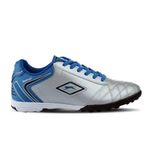 Slazenger Hugo HS Gri Mavi Futbol Erkek Çocuk Halı Saha Ayakkabı
