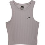 Slazenger KAIDENA IN Kadın Slim Fıt Kolsuz Gri Tişört - XL
