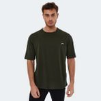 Slazenger KAISER IN Erkek Oversize Sweatshirt Koyu Yeşil