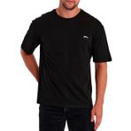 Slazenger KAISER IN Oversize Erkek Oversıze Siyah Tişört