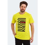 Slazenger Katell Over Açık Sarı Erkek T-shirt
