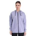 Slazenger KATHLEENA IN Kadın Oversıze Mor Sweatshırt