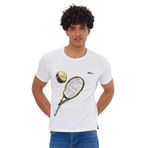 Slazenger KATONS IN Erkek Baskılı Beyaz Tişört