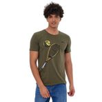 Slazenger KATONS IN Erkek Baskılı Haki Tişört