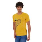 Slazenger KATONS IN Erkek Baskılı Hardal Tişört