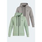 Slazenger KATYA 2 li set Kadın Gri - Yeşil Sweatshirt