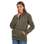 Slazenger KESHIAN IN Kadın Kapüşonlu Cepli Haki Sweatshırt