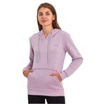 Slazenger KESHIAN IN Kadın Kapüşonlu Cepli Lila Sweatshırt