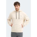 Slazenger KICKSON IN Erkek Kapüşonlu Cepli Bej Sweatshırt