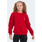 Slazenger LONE Kız Çocuk Sweatshirt Kırmızı