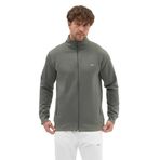 Slazenger MENDOZA I Erkek Fermuarlı Dik Yaka Cepli Haki Sweatshırt