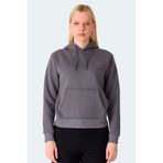 Slazenger MISTY I Kadın Kapüşonlu Gri Sweatshırt