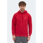 Slazenger Moonlıght I Erkek Kapüşonlu Ekru Sweatshırt - Kırmızı - XL