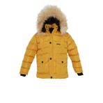 Slazenger NAPOLI Unisex Çocuk Kapüşonlu Şişme Sarı Mont & Kaban
