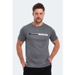 Slazenger NELS IN Erkek Tişört Koyu Gri