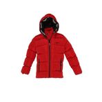 Slazenger NEONS Unisex Çocuk Kapüşonlu Şişme Kırmızı Mont & Kaban