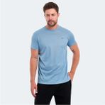 Slazenger Omar Ktn. Acık Mavı Erkek Bısıklet Yaka T-Shırt - Mavi - XL