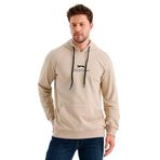 Slazenger ONCA Erkek Kanguru Cepli Kapüşonlu Bej Sweatshırt