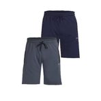 Slazenger OVER 2 li Set Erkek Lacivert - Koyu Gri Şort