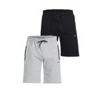 Slazenger OVER 2 li Set Erkek Siyah - Gri Şort