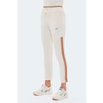 Slazenger OXFORD I Kadın Cepli Dar Paça Ekru Eşofman Altı