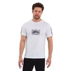 Slazenger PADERAU IN Erkek Baskılı Beyaz Tişört
