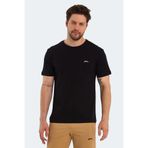 Slazenger PAINT I Erkek Baskılı Siyah Tişört