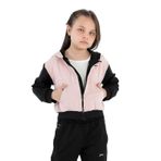 Slazenger PENI IN Kız Çocuk Fermuarlı Kapüşonlu Cepli Pembe Sweatshırt