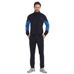 Slazenger RAPID Erkek Fermuarlı Dik Yaka Cepli Lacivert Eşofman Takımı