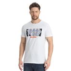 Slazenger RATAN Erkek Baskılı Beyaz Tişört