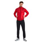 Slazenger RECOGNIZE Erkek Fermuarlı Dik Yaka Cepli Kırmızı Eşofman Takımı