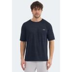 Slazenger Redvale Erkek Mavi Tişört - 2XL - Siyah