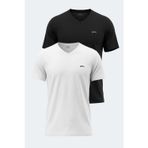 Slazenger RIVALDO 2 Lİ SET Erkek V Yaka Tişört
