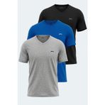 Slazenger RIVALDO 3 lü Set Erkek V Yaka Tişört