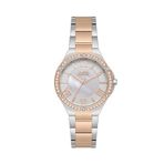 SLAZENGER, ROSE GOLD ÇELİK KASA, BEYAZ KADRAN, ROSE GOLD ÇELİK KORDON, TAŞLI, QUARTZ, 35MM, KADIN KOL SAATİ SL.09.2225.3.02