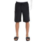 Slazenger RUNIST IN Erkek Cepli Deniz Şortu Siyah Mayo
