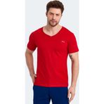 Slazenger Sargon KTN Kırmızı Erkek T-shirt