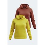 Slazenger SASSA 2 li set Kadın Sarı - Kiremit Sweatshirt