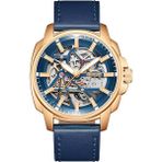 Slazenger SL.09.2435.1.04 Otomatik Erkek Kol Saati - Rose Gold - Mavi