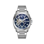 Slazenger Sl.09.2441.2.03 Quartz Çelik Gri Mavi Kadran 44 Mm Erkek Kol Saati