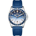 Slazenger Sl.09.2531.1.02 Silikon Kordon Çelik Kasa 10 Atm Suya Dayanıklı Lacivert Renk Erkek Kol Saati