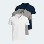 Slazenger Soho 3 Lü Set Erkek Tişört Nefes Alabilir Kumaşla Yazlık Rahat Kullanım - Beyaz - Gri - Lacivert