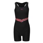 Slazenger SP Boyleg LD43 Siyah Fuşya Kadın Mayo