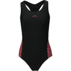 Slazenger Spl Racerback LD43 Kadın Mayo Mavi / Siyah - Beyaz - Siyah - 36