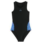 Slazenger Spl RacerBlk Kız Çocuk Mayo Siyah / Turkuaz